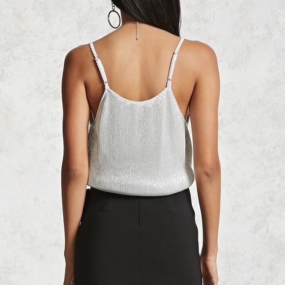 NWT FOREVER 21 CONTEMPORARY METALLIC CAMI - Picture 2 of 5
